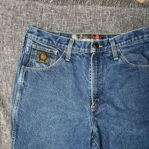 CINCH WRX HRC-2 ATPV 20.7 Flame Resistant Mens 33x 34 Blue Denim Straight Jean - Picture 3 of 6